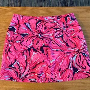 Lilly Pulitzer | Flirty Navy Floral Skort
